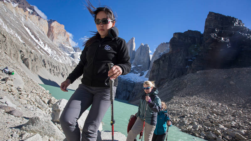 Group of travellers on the W Trek in Patagonia on a G Adventures Active tour - KILROY