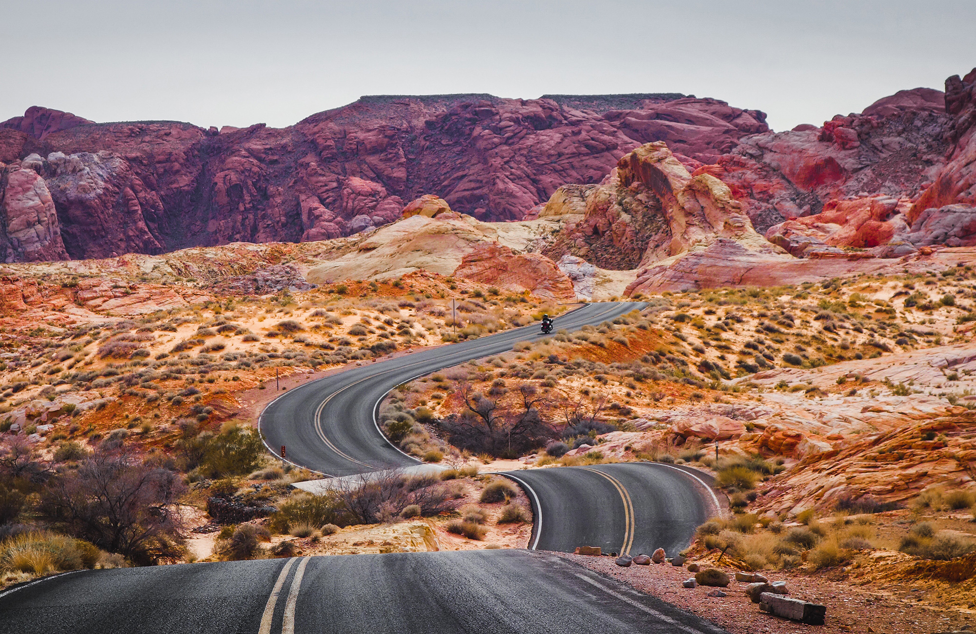A highway weaving its way through desert scenery in the USA - KILROY