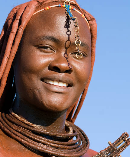 Image of a Himba woman in Namibia - KILROY
