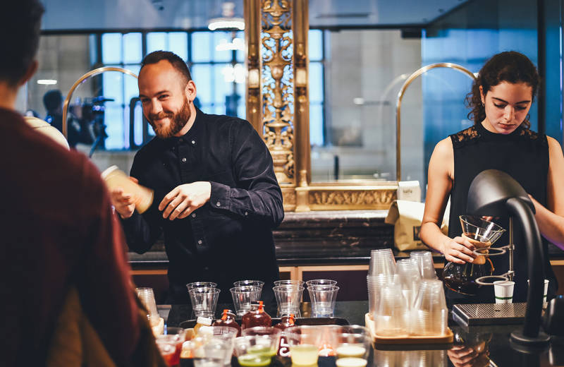 Image of people working in a cafeteria in Australia - KILROY