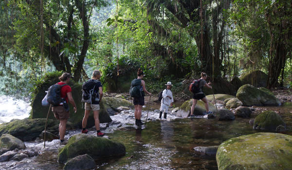 trekking-colombia-lost-city-crossing-a-stream