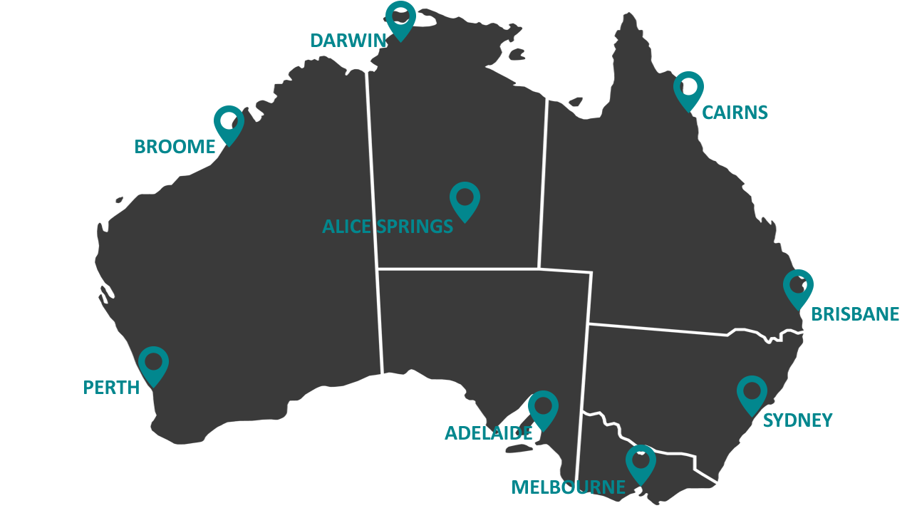 Cascade rental locations in Australia