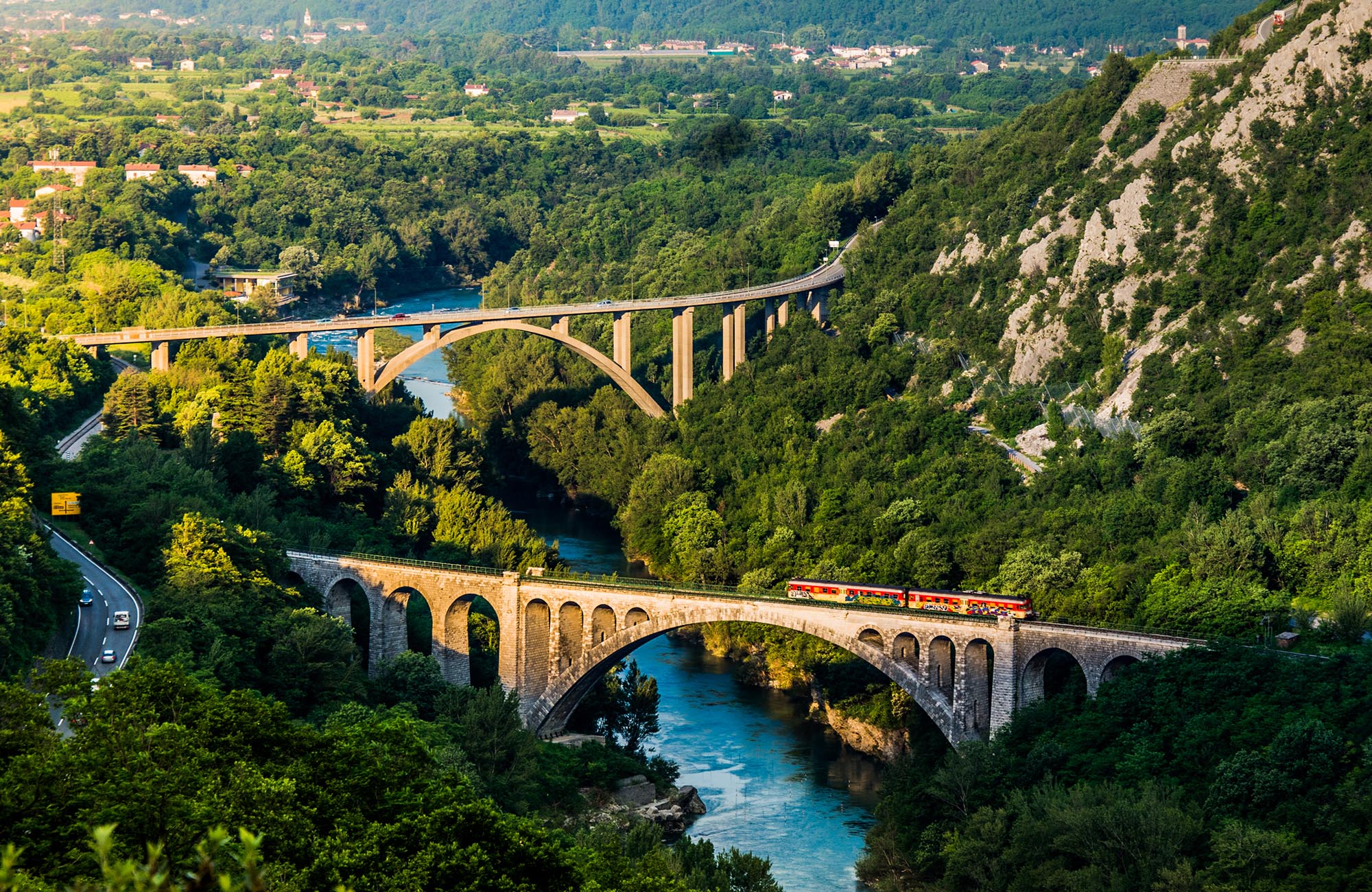 Train Slovenia Bridges