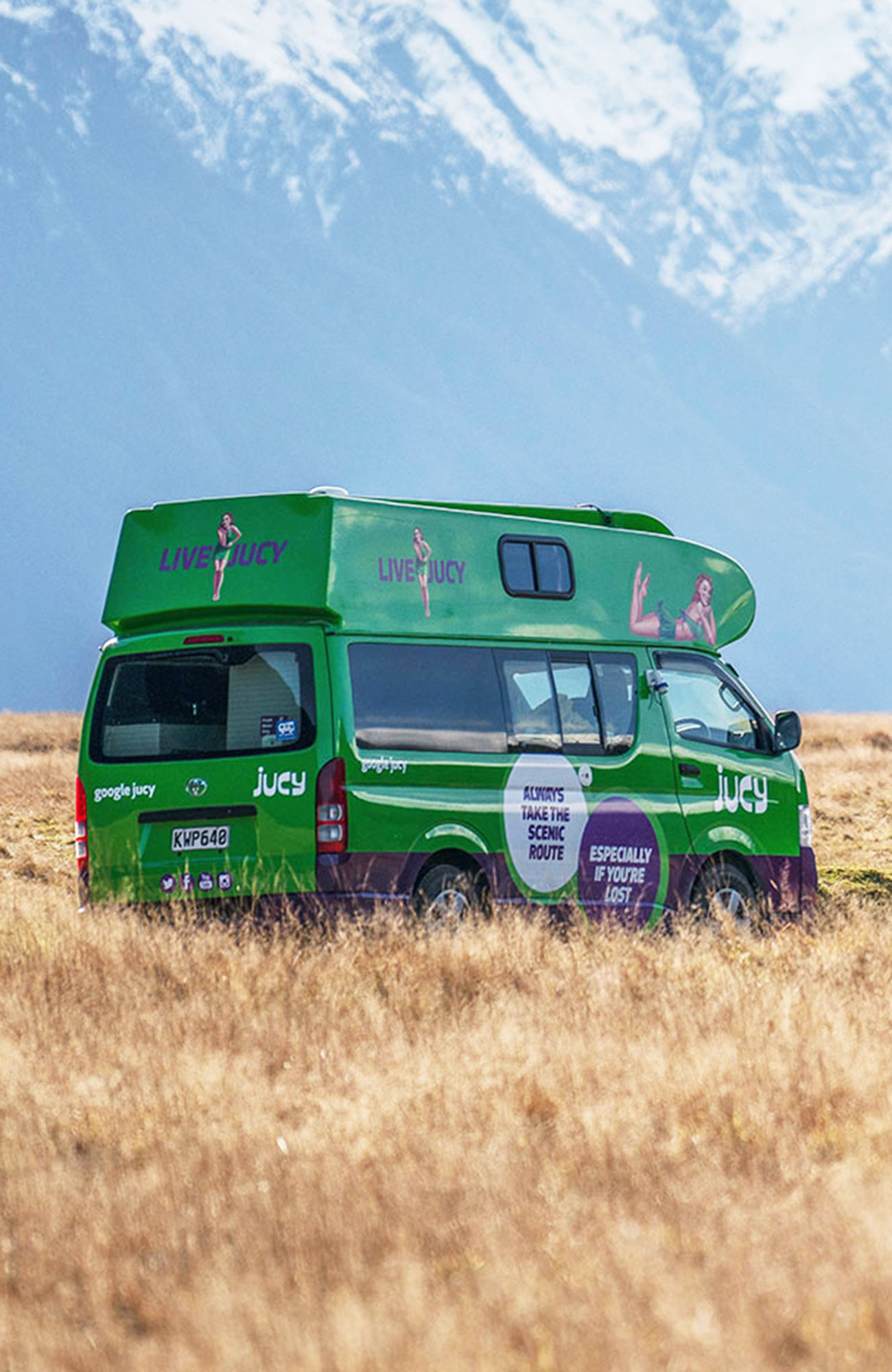 Rent a Jucy Chaser campervan in New Zealand