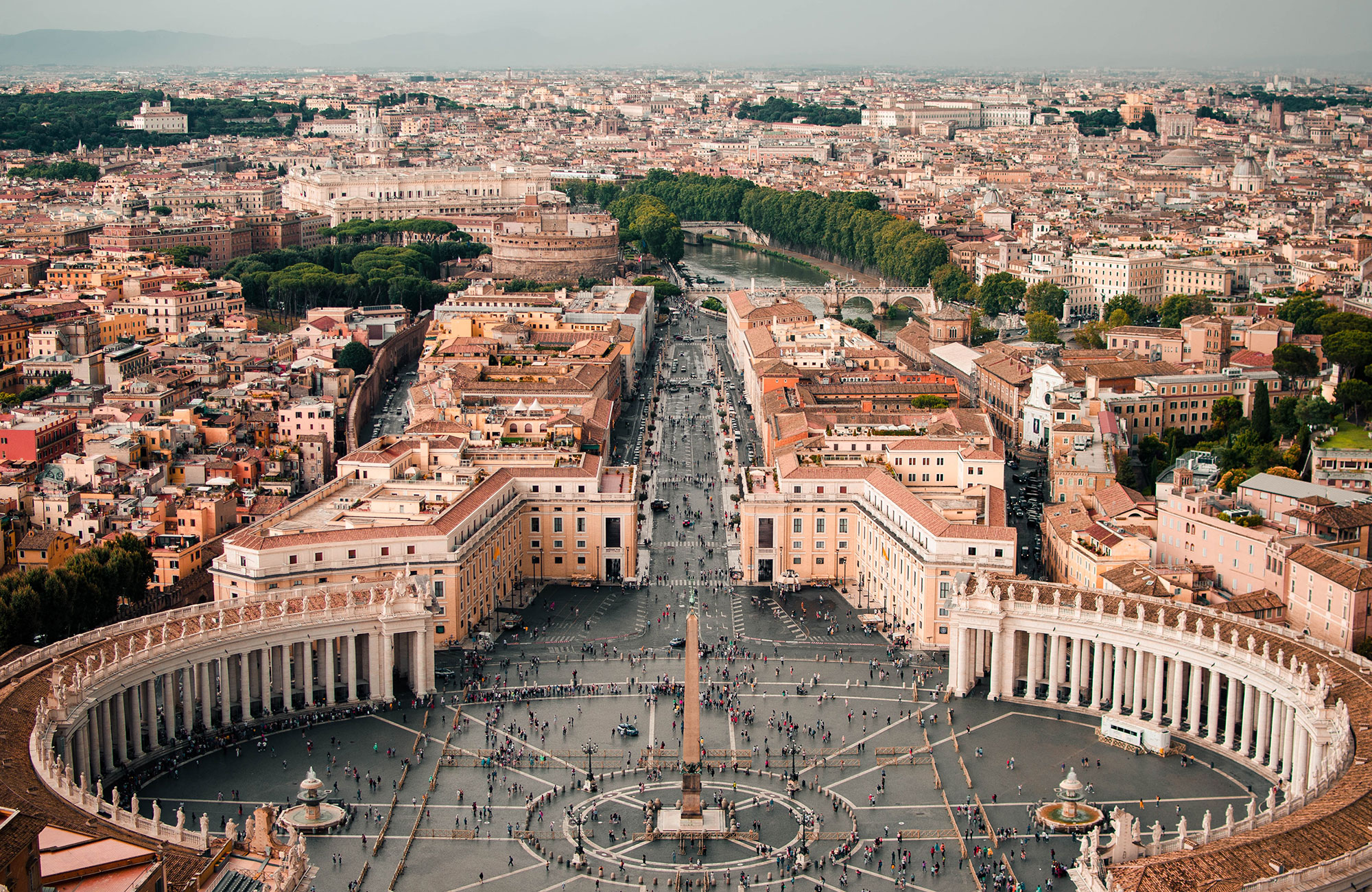 Italy Rome St Peters Church Square View