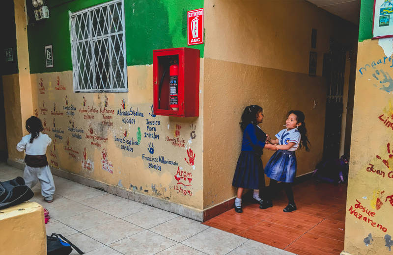 Children playing at Dream Centre Quito, a centre for street children