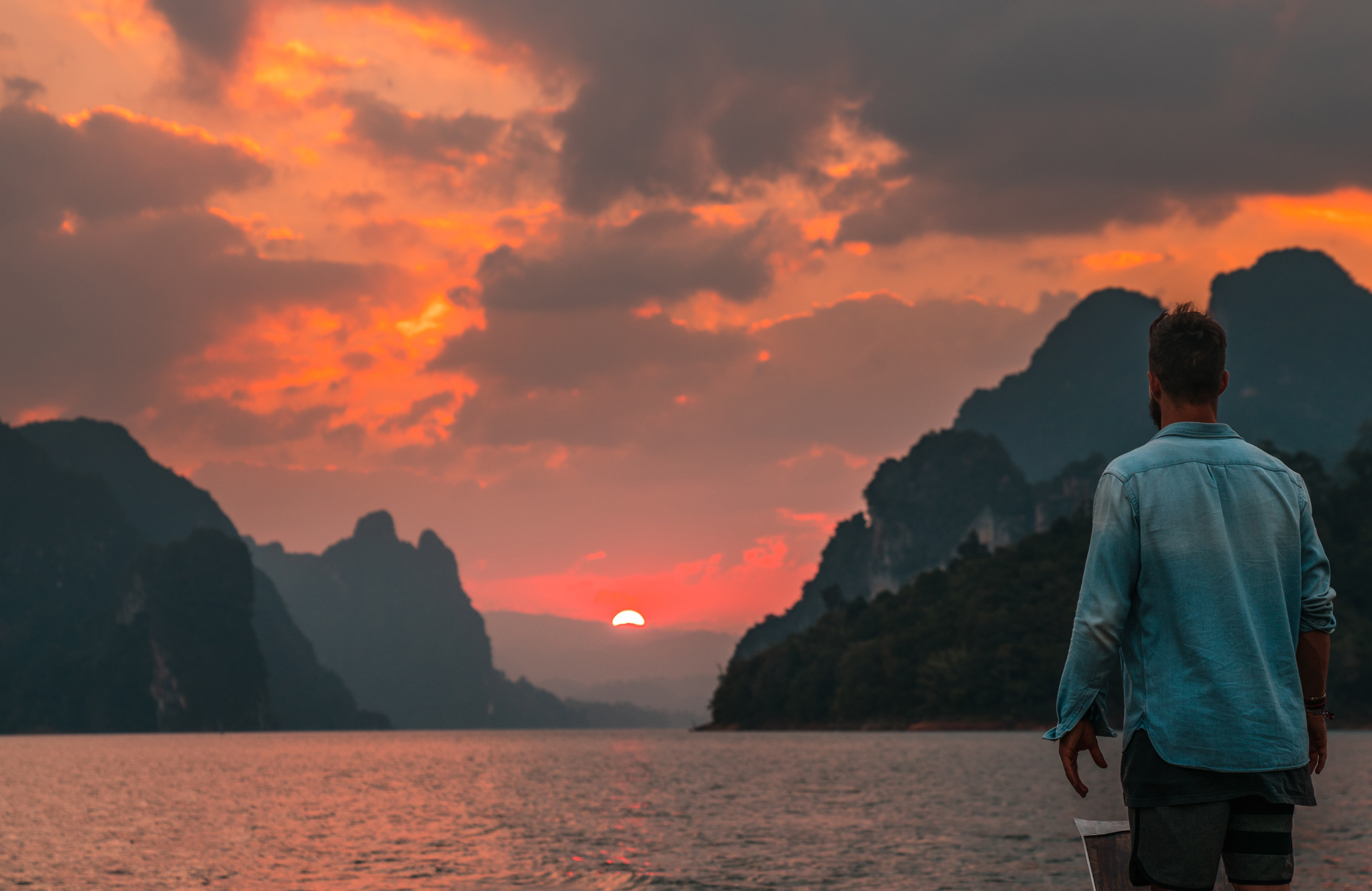 Thailand Khao Sok National Park Sunset