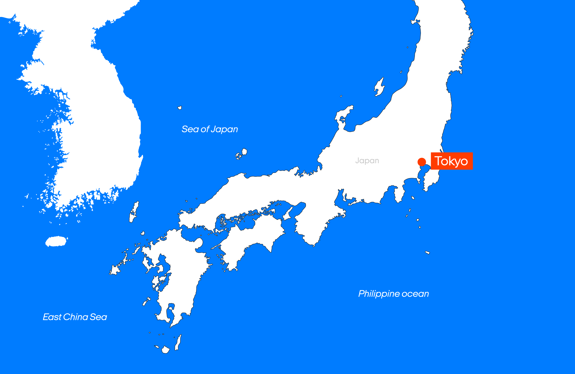 Map of available Kuga rental locations in Japan - KILROY