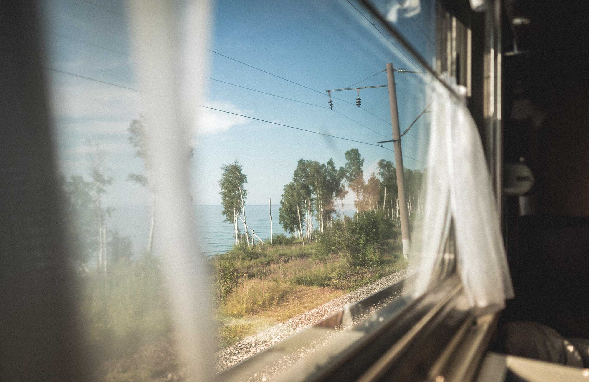 Train Travel View From A Train Cover