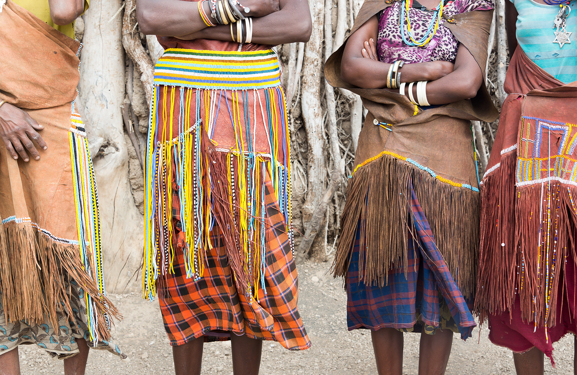 Image of colourfully dressed tribes people in Africa - KILROY