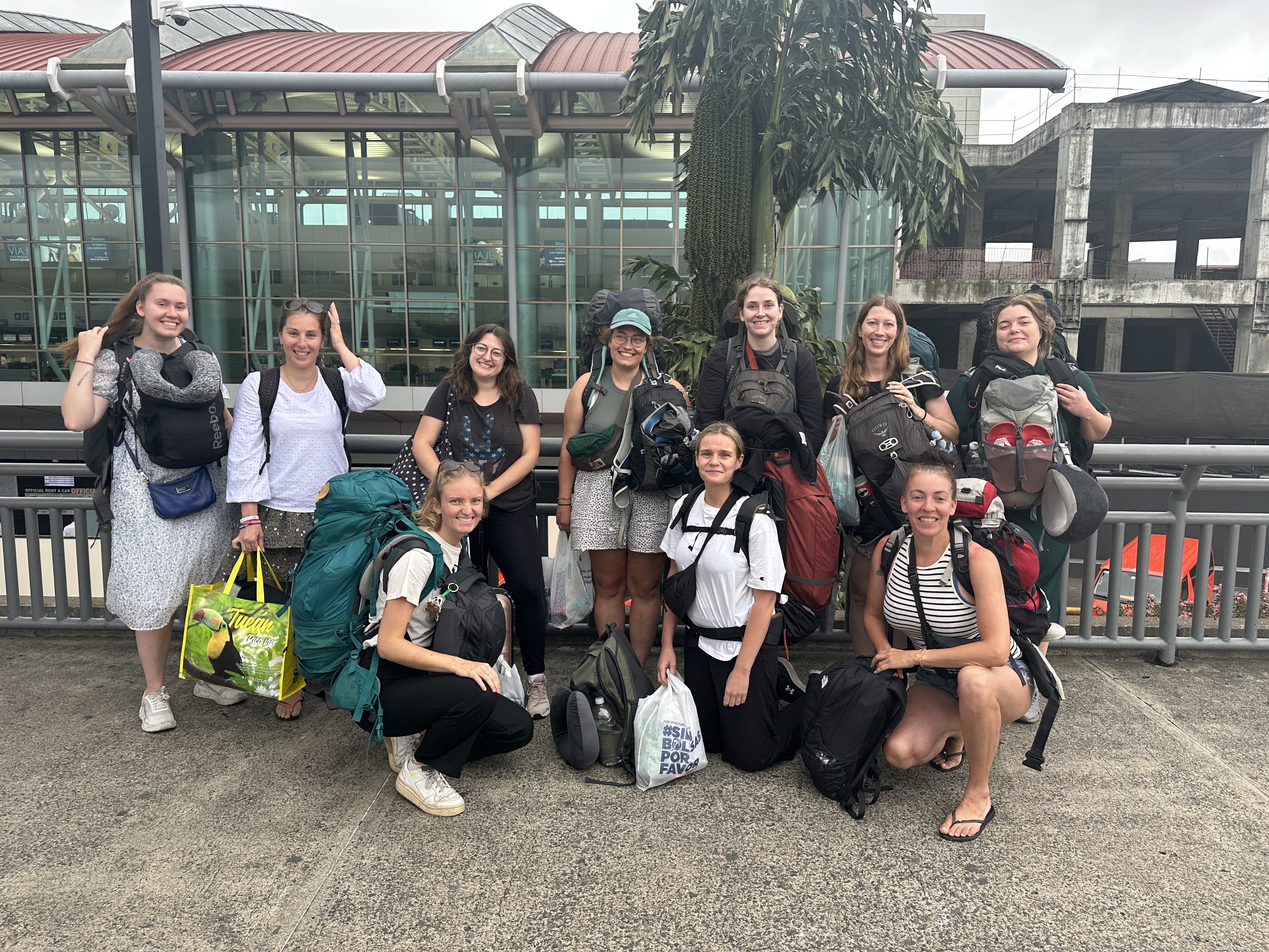 Image of a group of travellers with backpacks on a gap year travel program - KILROY