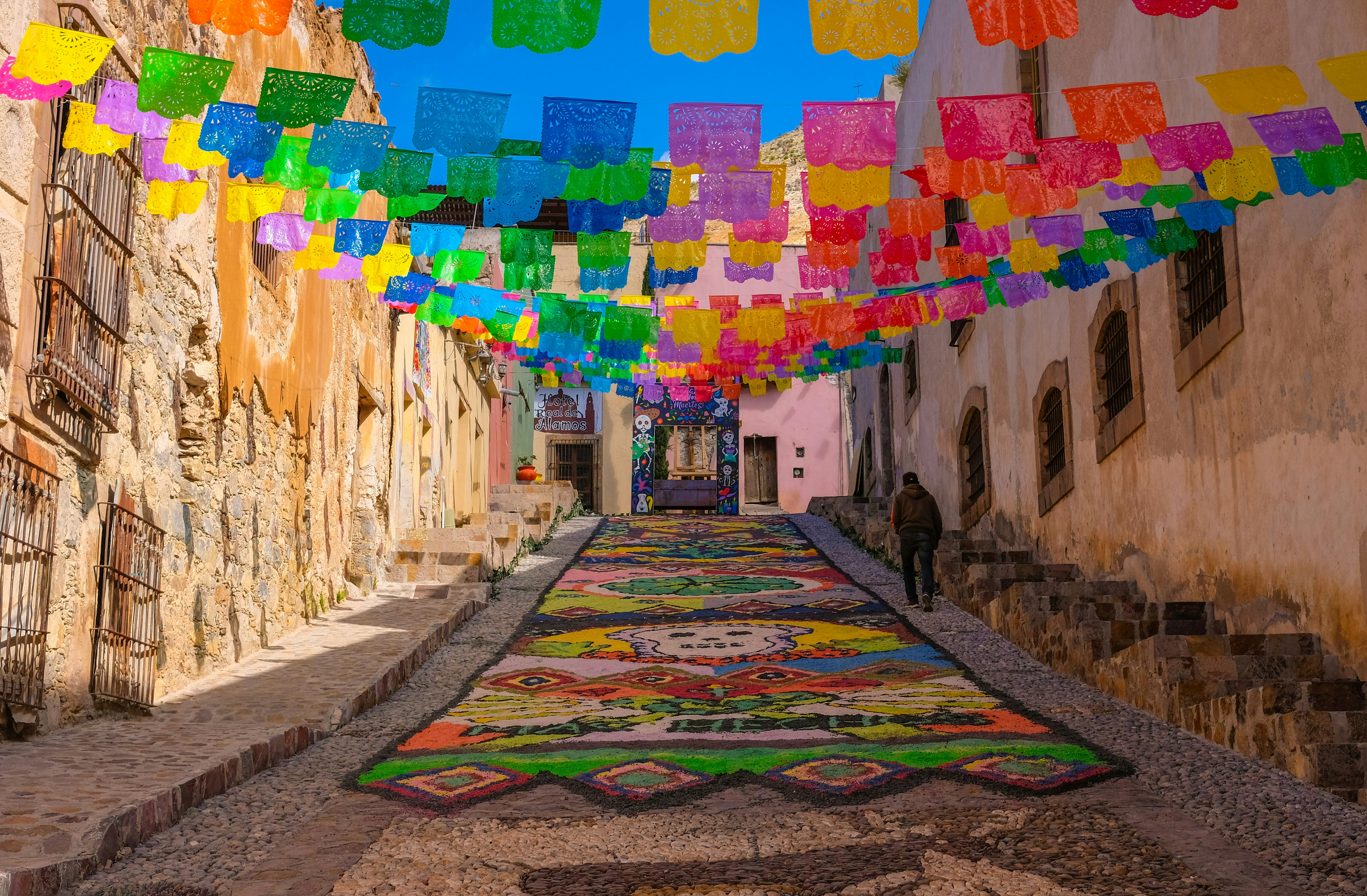 Image of street decorations during Day of the Dead in Mexico - KILROY