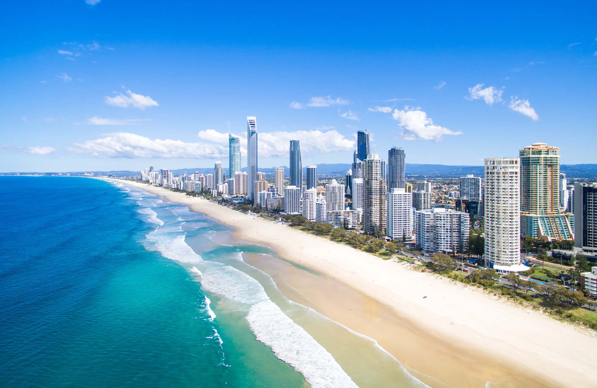 Image of the skyline of tall buildings at Surfer's Paradise on the east coast of Australia - KILROY
