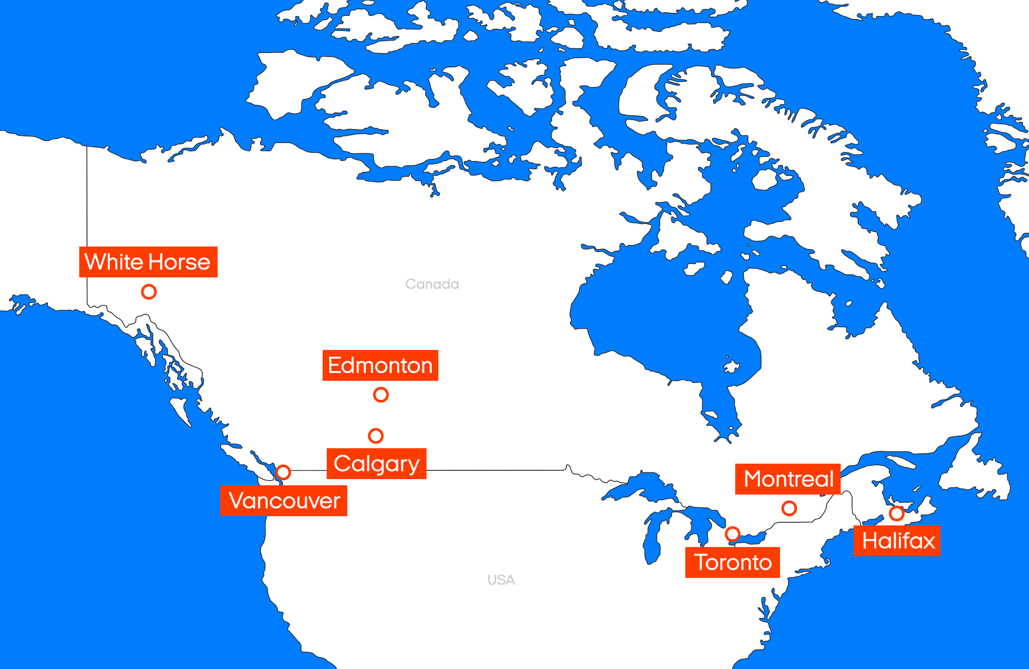 Rental locations in Canada
