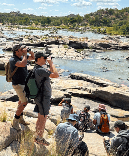 Volunteers at the Botswana Wild wildlife conservation project participating in the crocodile census - KILROY