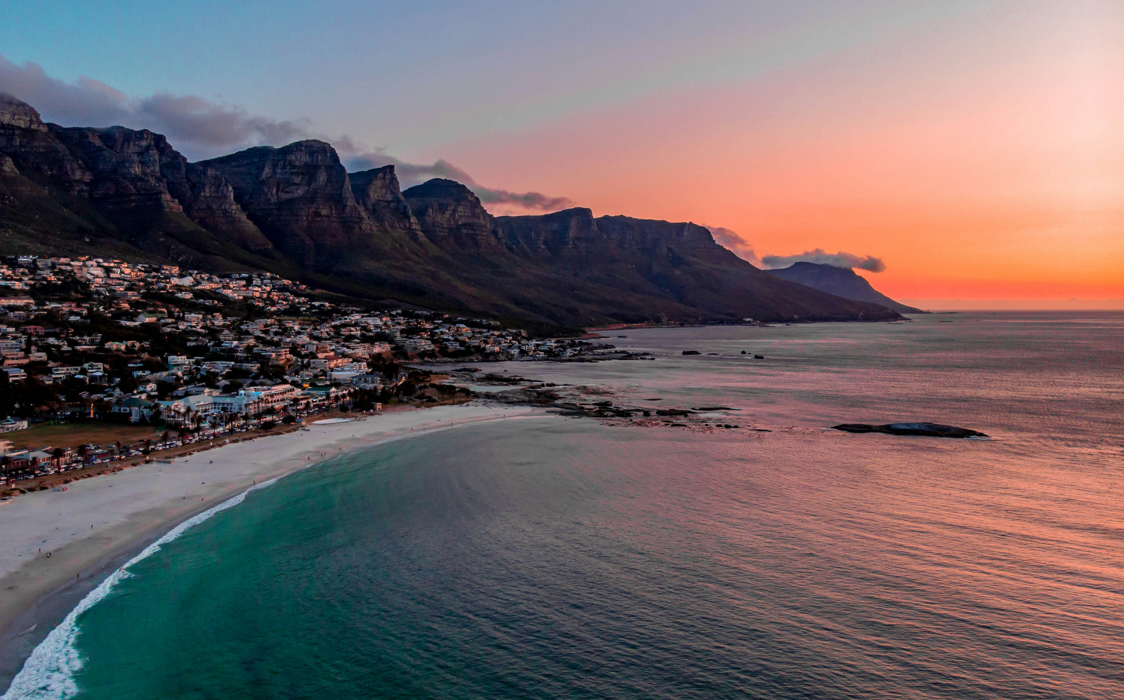Image of Table Mountain facing the sea in South Africa - KILROY