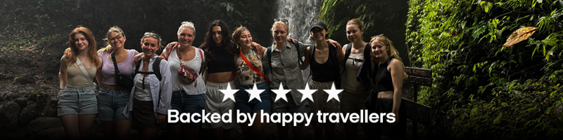 5 stars backed by happy travellers